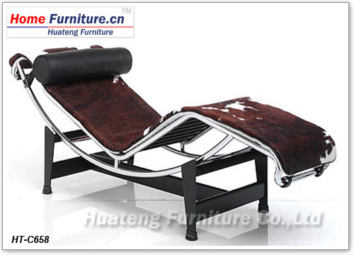 LC4 Pony Skin Chaise Lounge