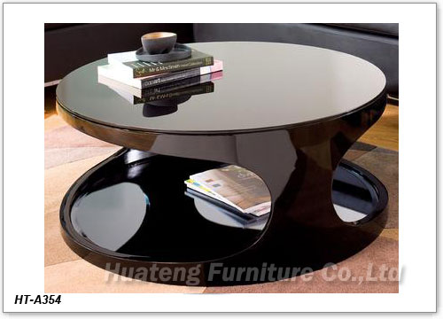 Cutout Round Coffee Table