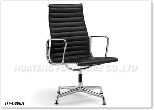 Eames Style Leather Boss Chair
